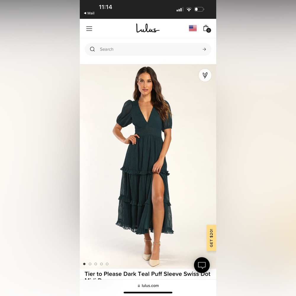 LULU’s DARK TEAL DRESS